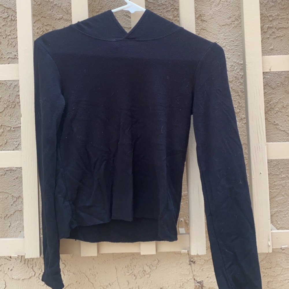 Destined black long sleeve with hood